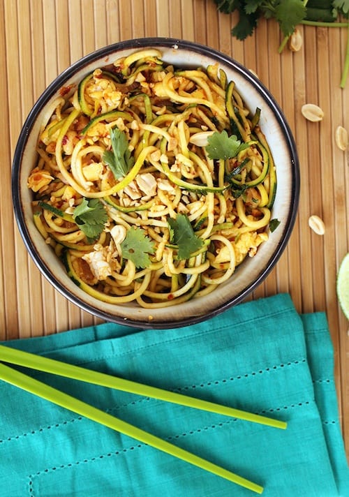 zucchini noodle pad thai