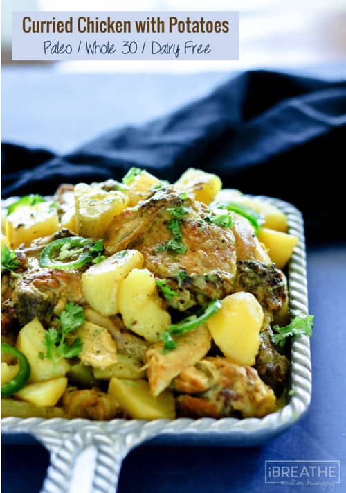 Curried chicken with potatoes