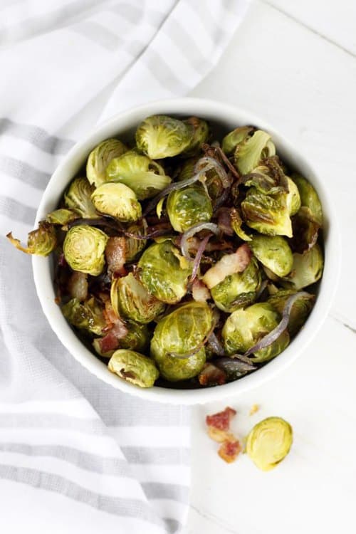 Roasted Brussel Sprouts with Bacon