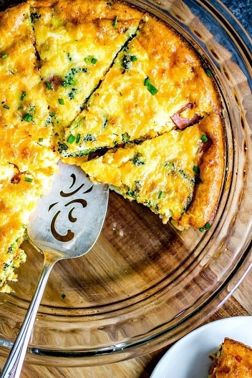 Keto-Low-Carb-Ham-Cheese-Crustless-Quiche