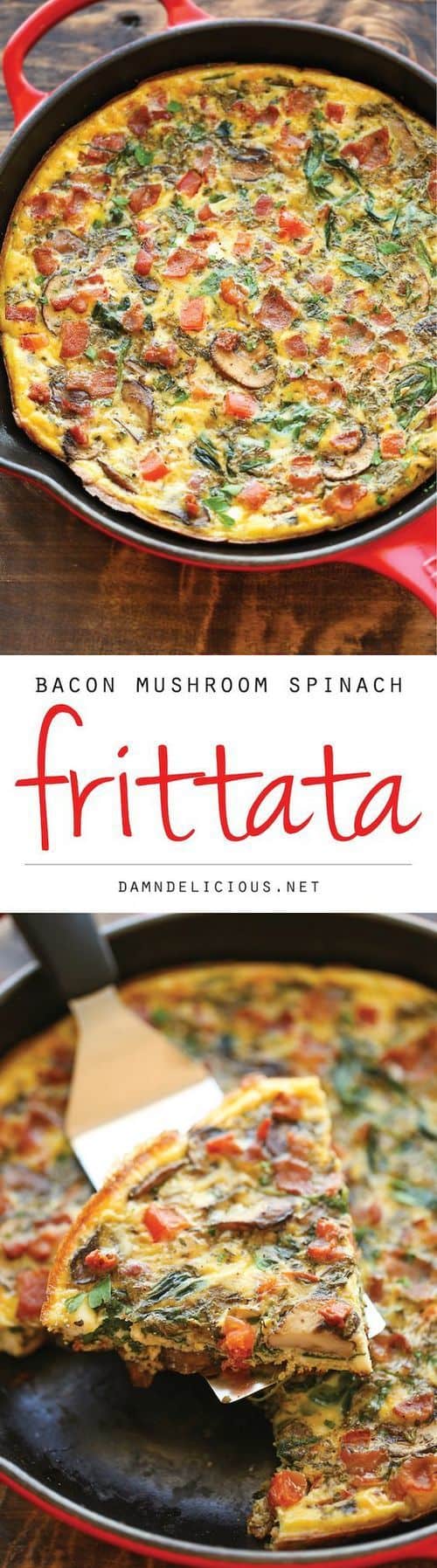 bacon-mushroom-spinach-frittata