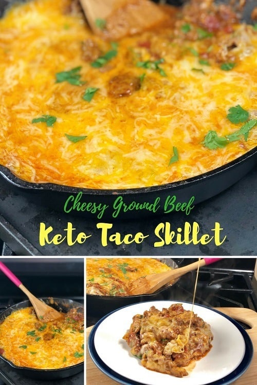 Keto-Cheesy-Ground-Beef-Taco-Skillet