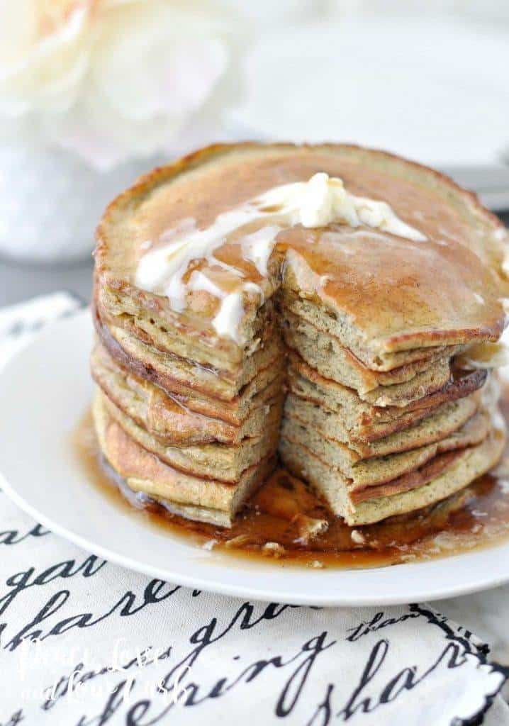 Low Carb Keto Banana Nut Protein Pancakes