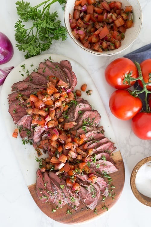 Whole30-Grilled-Steak-With-Balsamic-Tomatoes