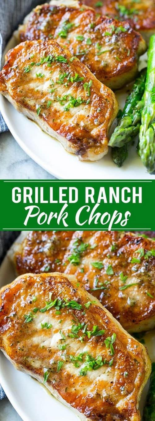 Whole30 Grilled Ranch Pork Chops