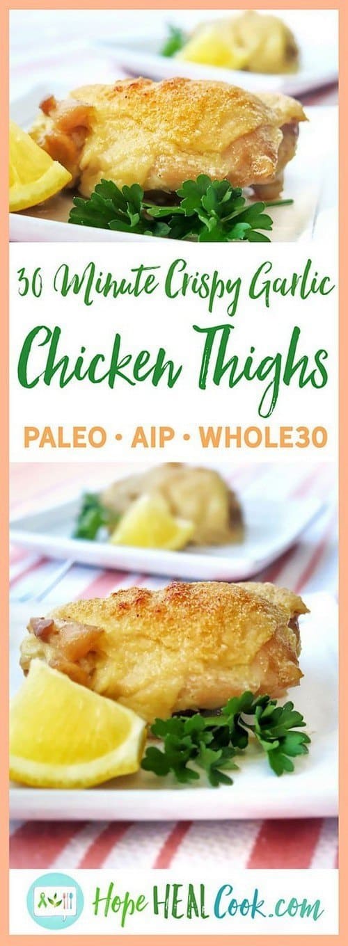 30-minute-crispy-garlic-chicken-thighs