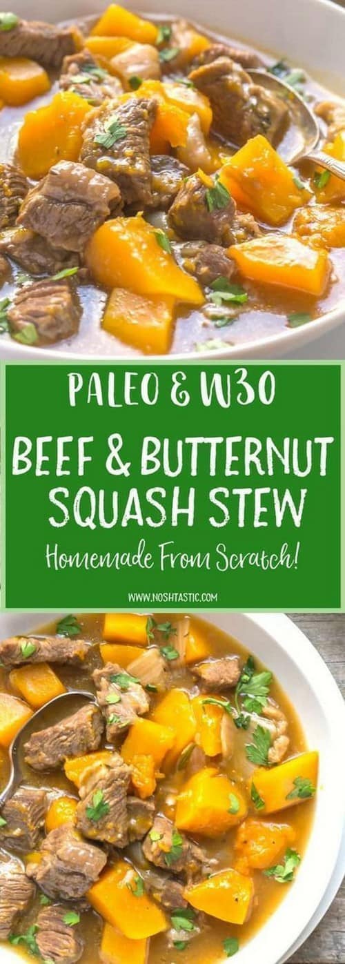 Whole30 Beef and Butternut Squash Stew