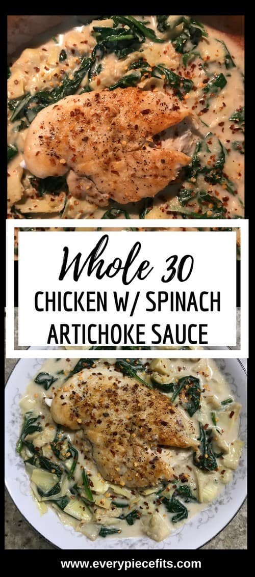 whole-30-chicken-with-creamy-spinach-artichoke-sauce