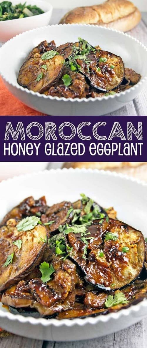 Mediterranean Moroccan Honey Glazed Eggplant