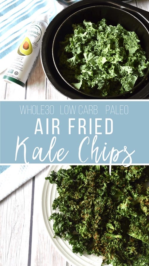 Whole30 Air Fried Kale Chips