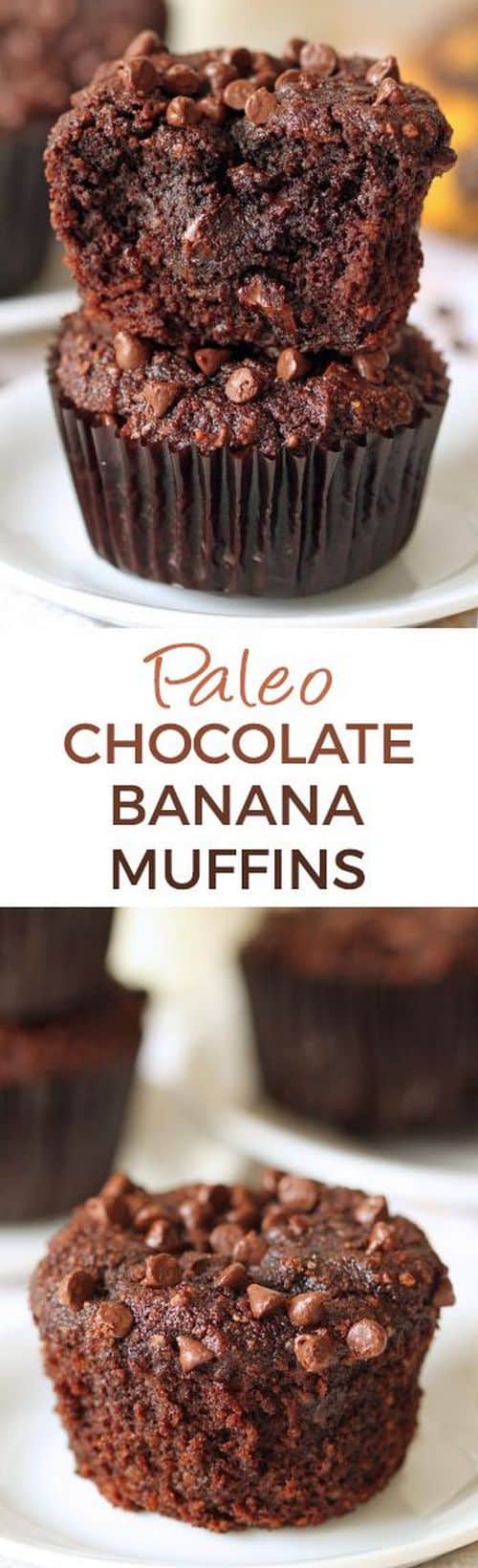 Mediterranean Paleo Chocolate Banana Muffins