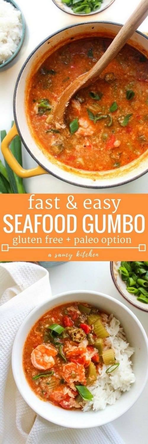 Mediterranean Fast Seafood Gumbo