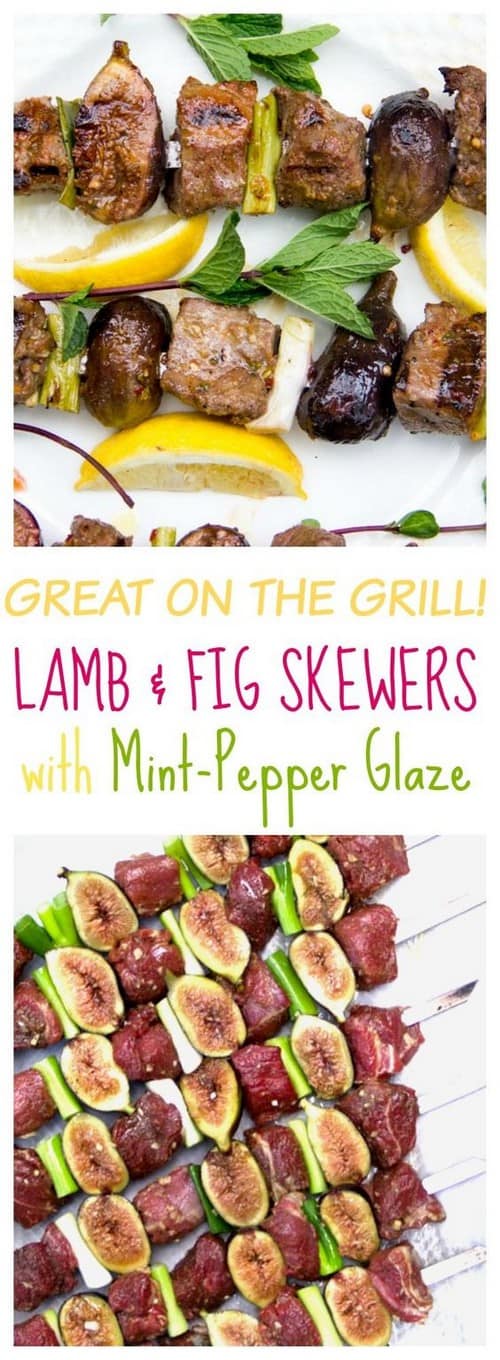 Mediterranean Grilled Lamb and Fig Skewers