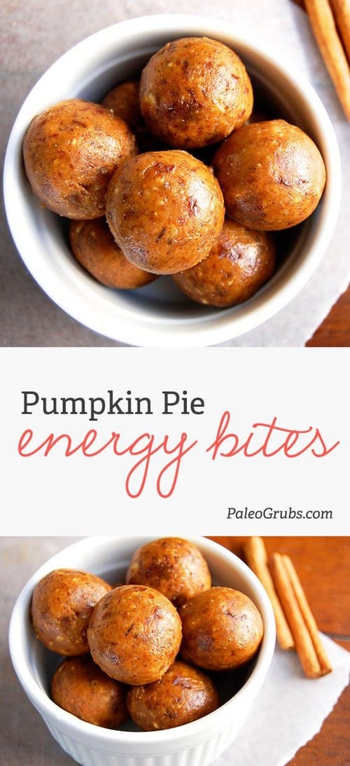 Whole30 Pumpkin Pie Energy Bites