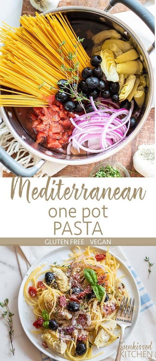 Mediterranean One Pot Vegan Pasta