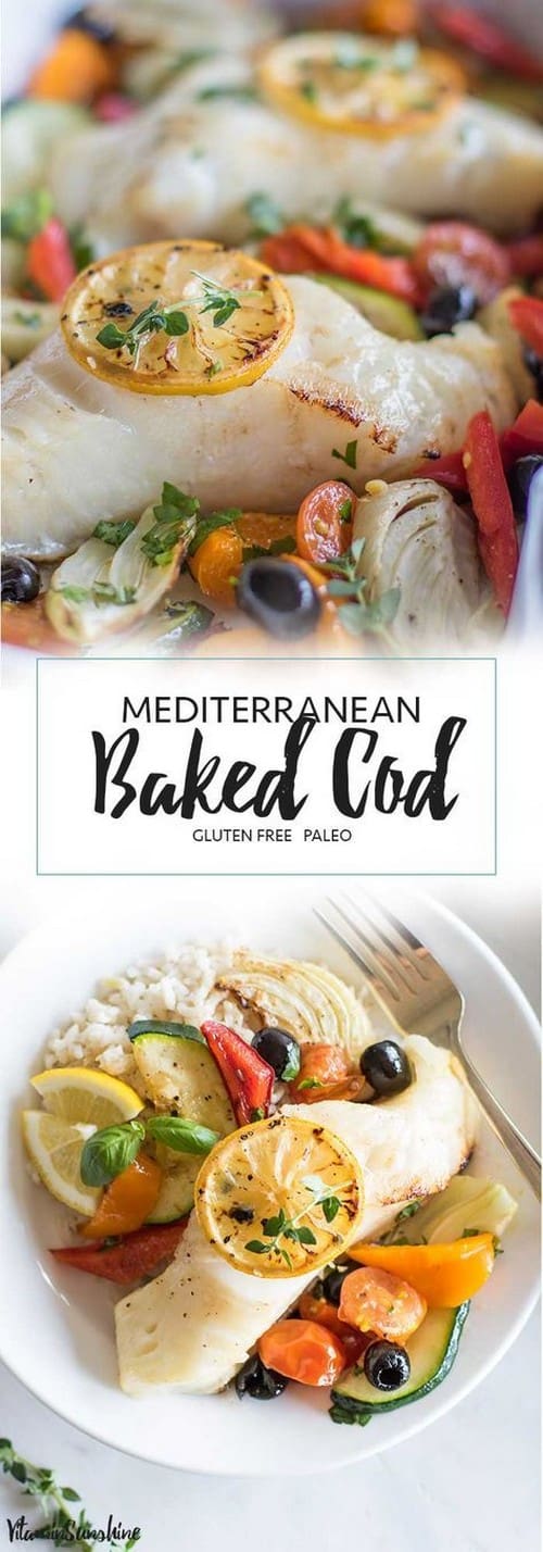 Mediterranean Baked Cod