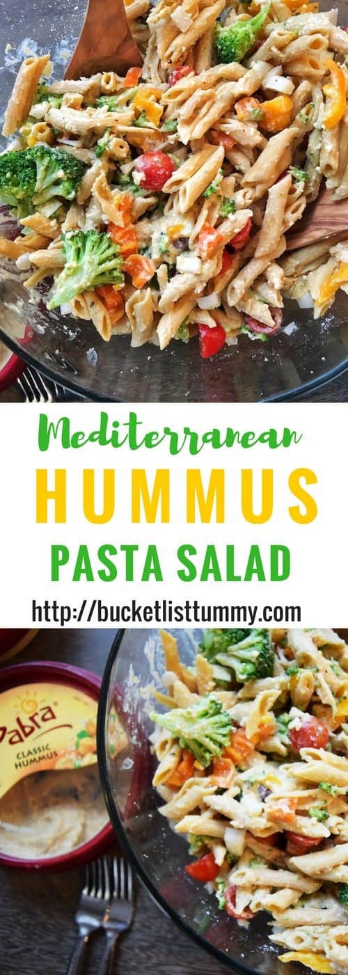 Mediterranean Hummus Pasta Salad