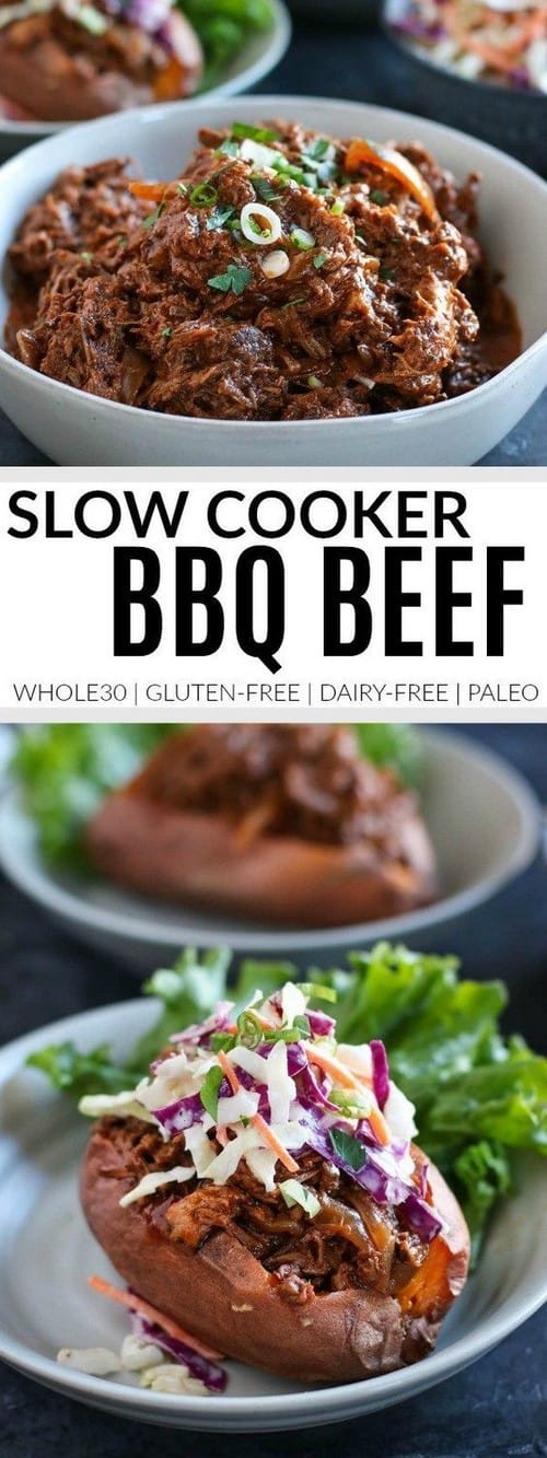 Whole30 Slow Cooker BBQ Beef