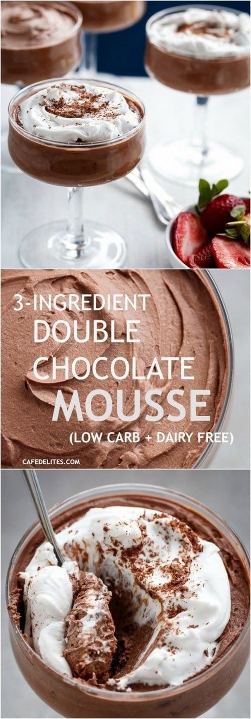 Keto 3-Ingredient Chocolate Mousse