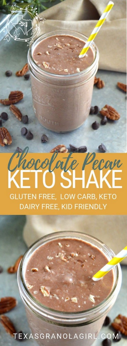 Dairy Free Chocolate Pecan Keto Shake