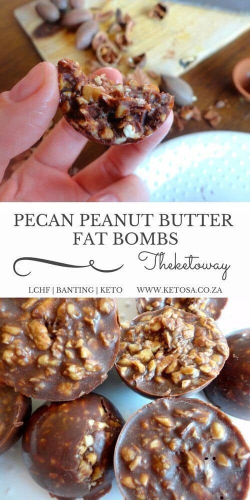 Keto Pecan Peanut Butter Fat Bombs