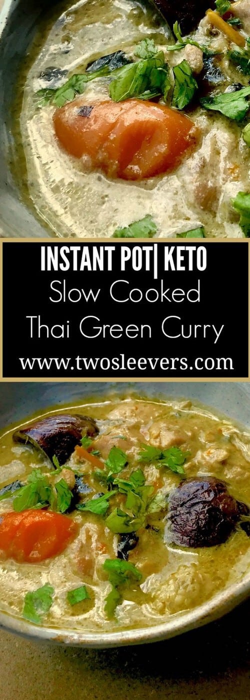 Instant Pot Slow Cooker Keto Thai Green Curry
