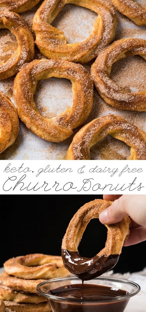 Gluten Free, Grain Free & Keto Churro Donuts