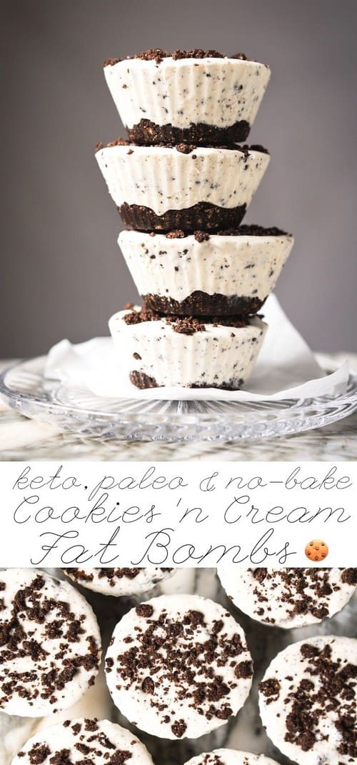 Keto Cookies 'N Cream Fat Bombs