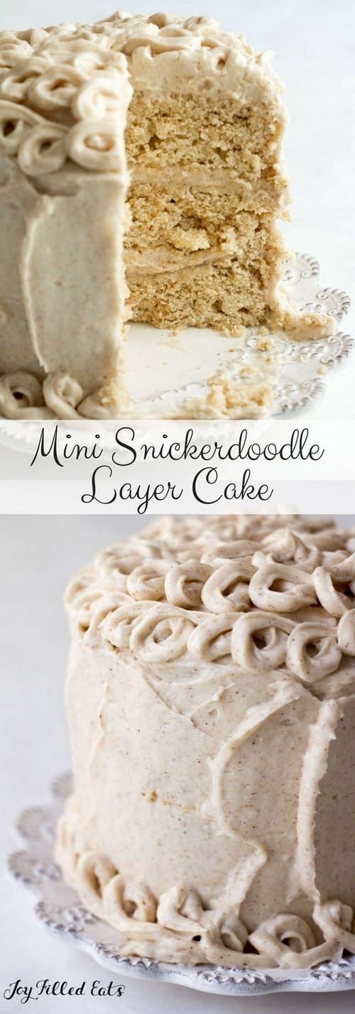 Keto Mini Snickerdoodle Layer Cake