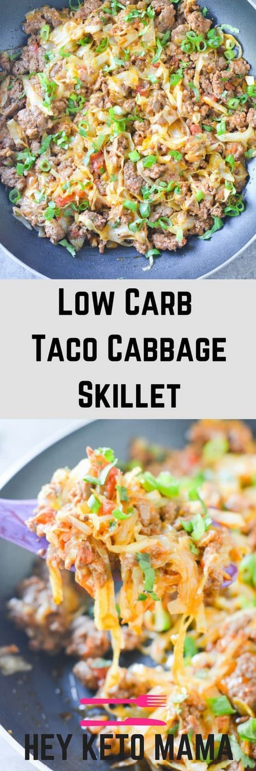 Keto Low Carb Taco Cabbage Skillet