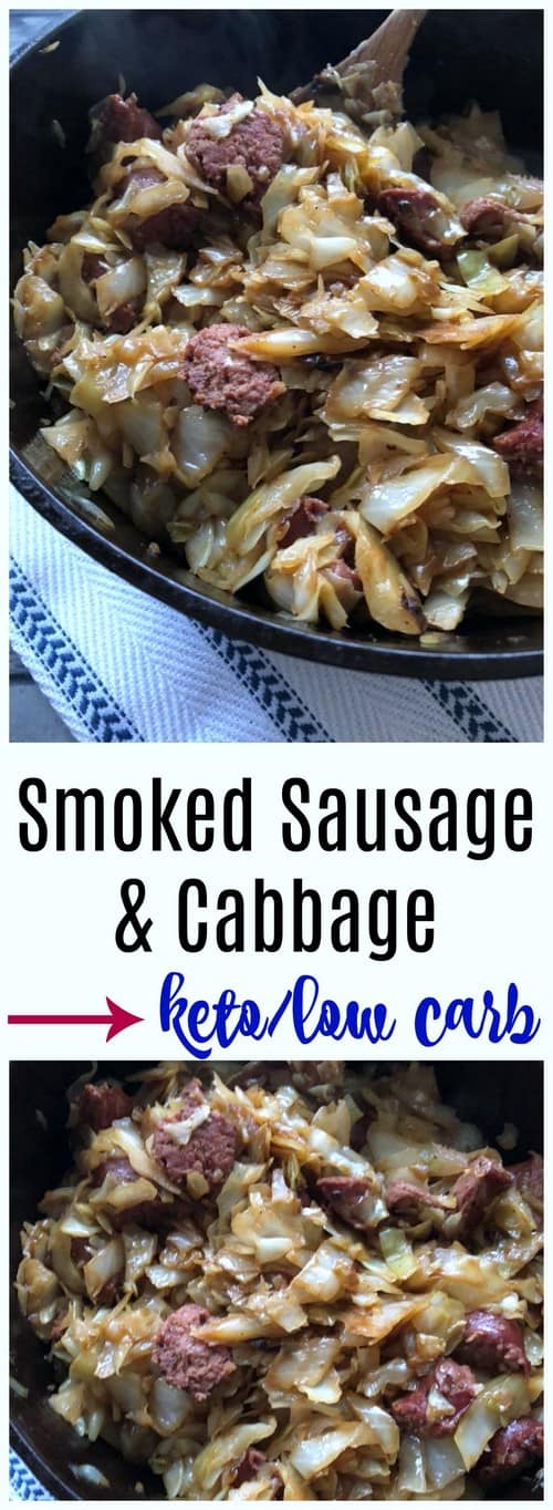 Keto Smoked Sausage & Cabbage