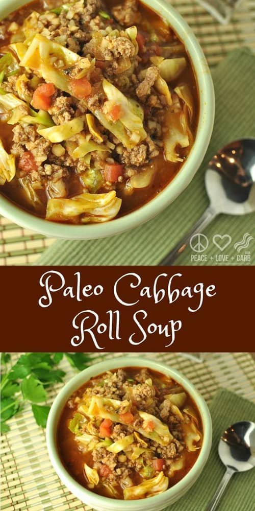 Keto Paleo Cabbage Roll Soup