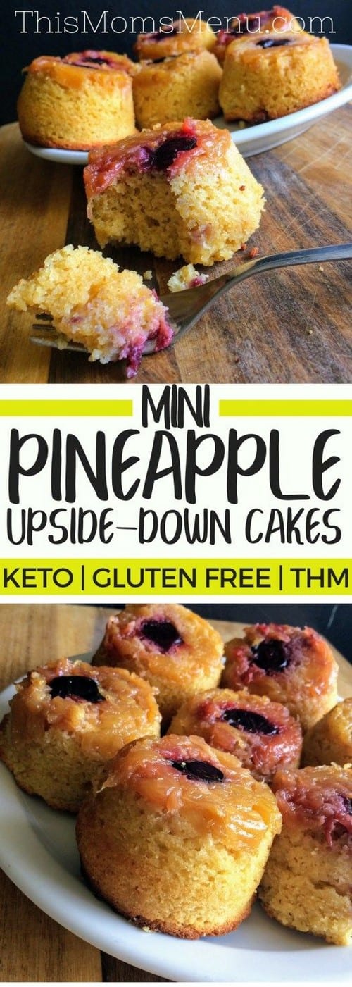 Keto Pineapple Upside Down Cupcakes