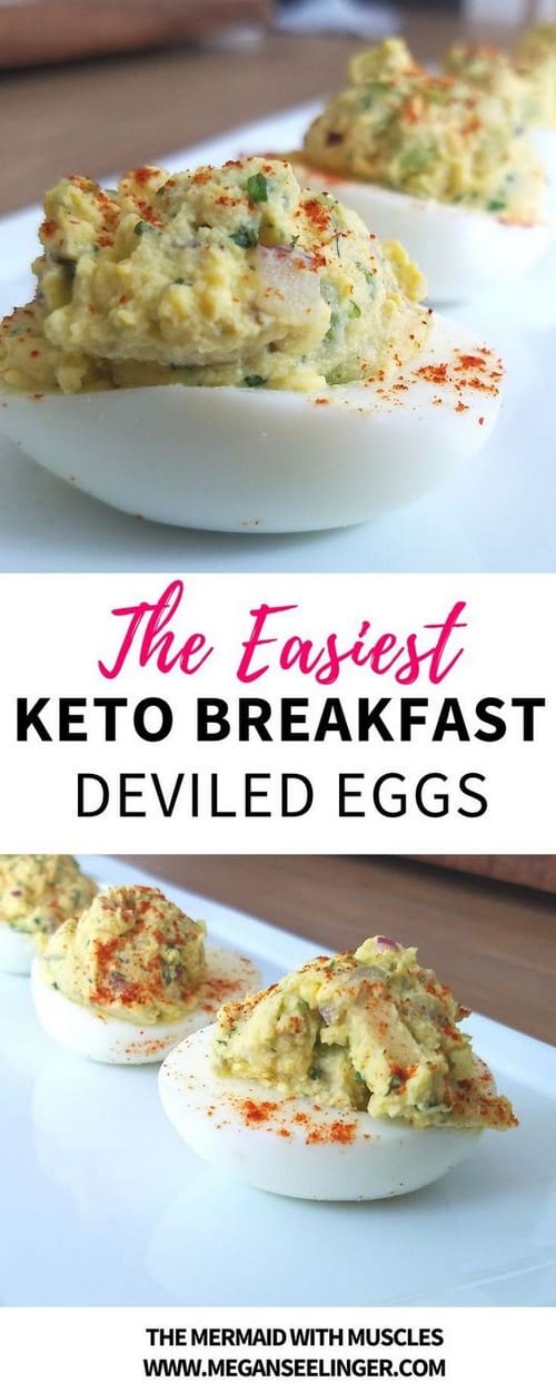 Perfect Keto Breakfast Avocado Deviled Eggs